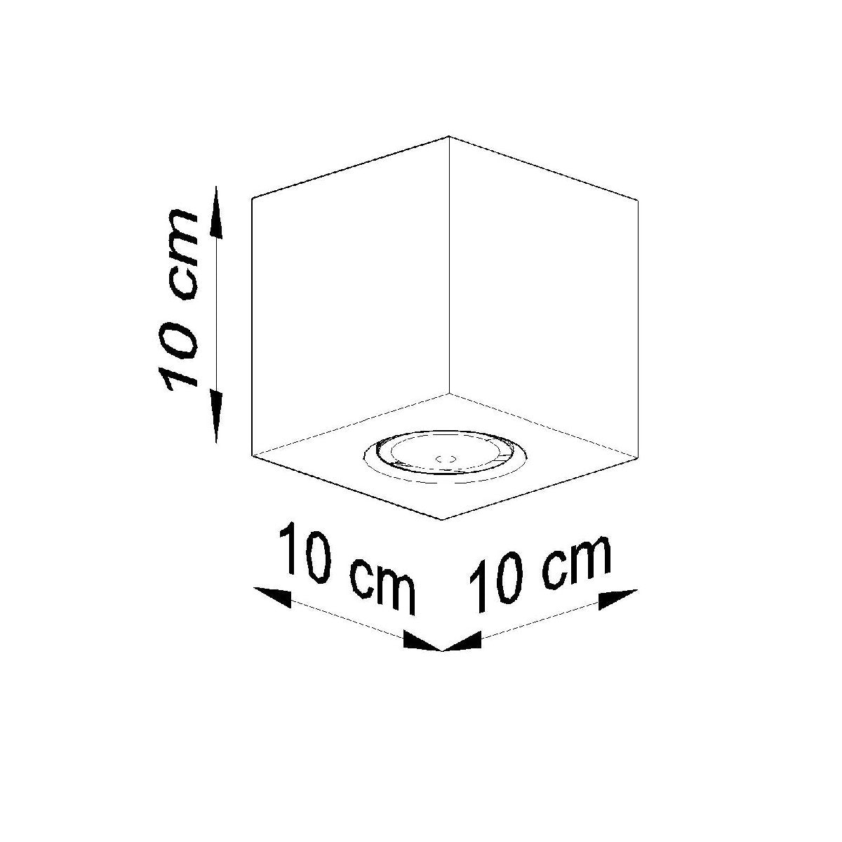 Lubinis Šviestuvas "Concrete Square"